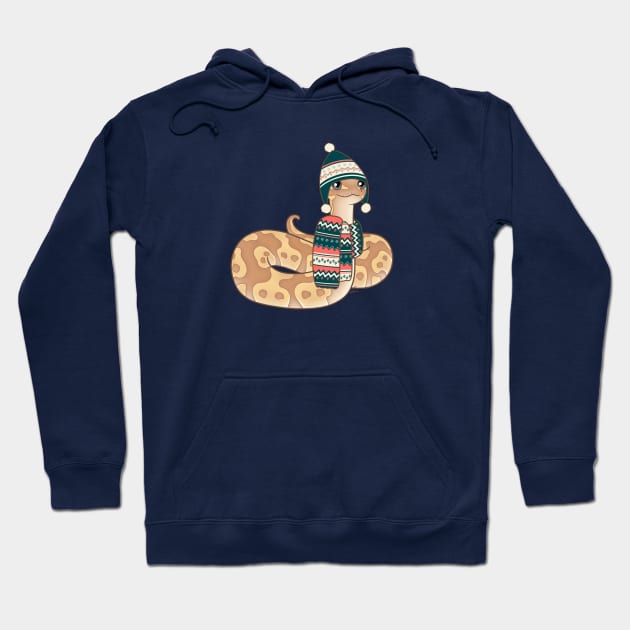 Banana Ball Python Christmas Edition Hoodie by anacecilia